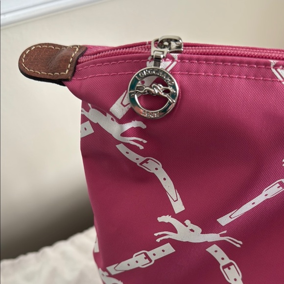 Pink Tote Bag with Brown Accents - Picture 5 of 6
